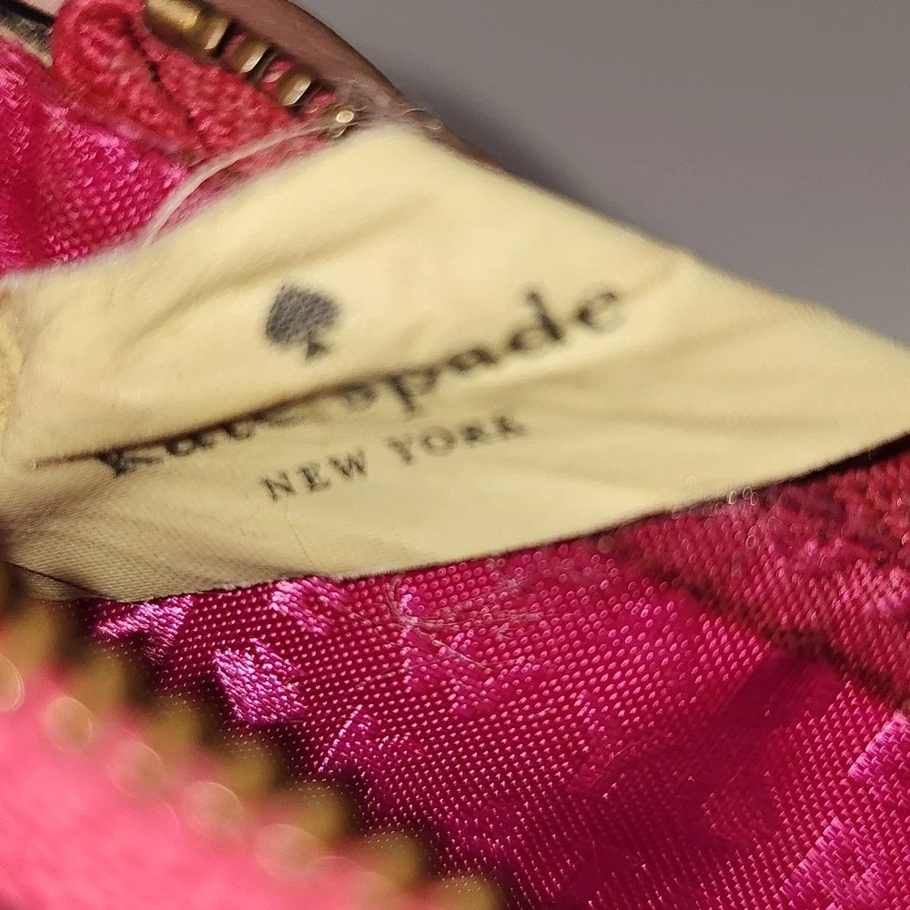Kate Spade Fuchsia Leather Card Holder/Case‎